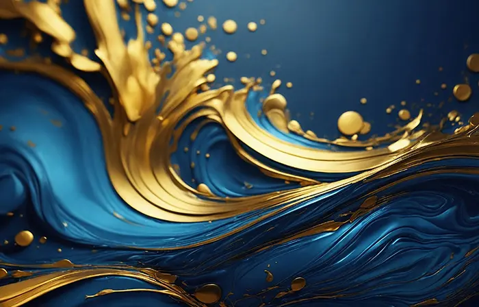 Swirling Golden Elegance Wallpaper image